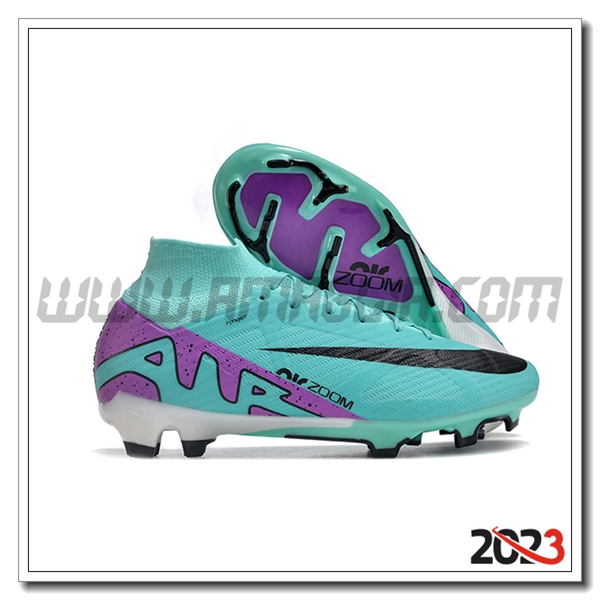 Nike Scarpe Da Calcio Air Zoom Mercurial Superfly IX Elite FG Verde/Nero/viola