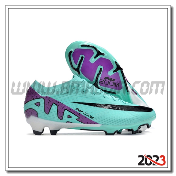 Nike Scarpe Da Calcio AIR Zoom Mercurial Vapor 15 Elite XXV FG Verde/Nero/viola
