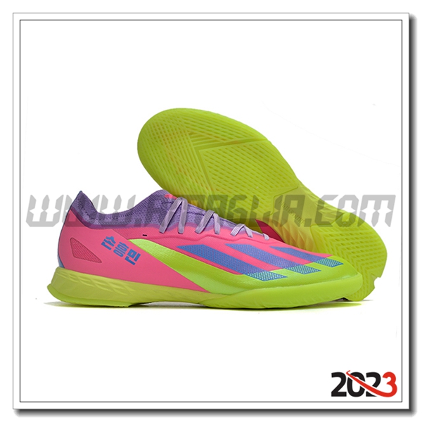 Adidas Scarpe Da Calcio X CRAZYFAST.1 IC BOOTS Verde/viola/Rosa