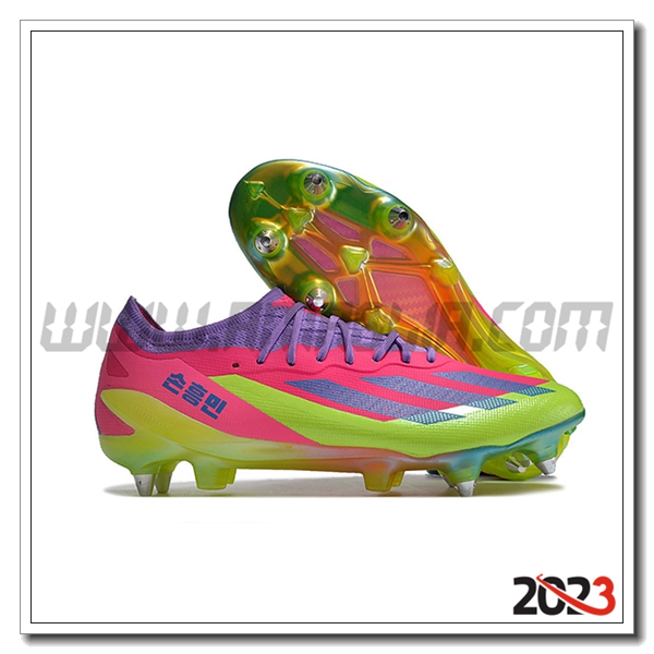Adidas Scarpe Da Calcio X Crazyfast1 SG Verde/viola/Rosa