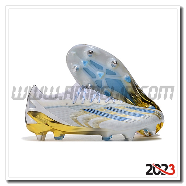 Adidas Scarpe Da Calcio X Crazyfast1 SG Bianco/Blu/Giallo