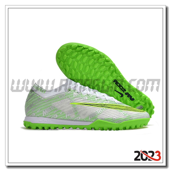 Nike Scarpe Da Calcio Air Zoom Mercurial Vapor XV Elite TF Bianco/Verde
