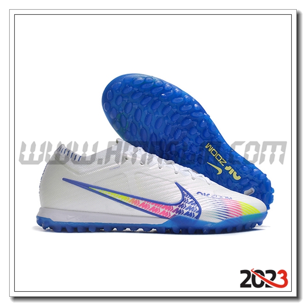 Nike Scarpe Da Calcio Air Zoom Mercurial Vapor XV Elite TF Bianco/Blu