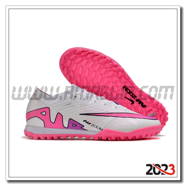 Nike Scarpe Da Calcio Air Zoom Mercurial Vapor XV Elite TF Bianco/Rosa