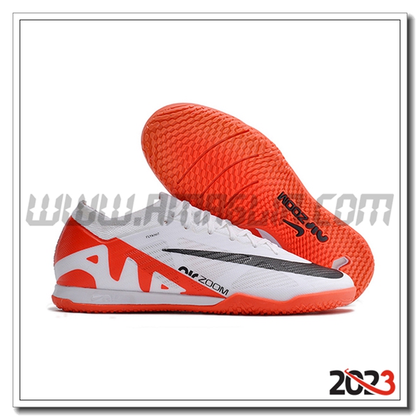 Nike Scarpe Da Calcio Air Zoom Mercurial Vapor XV Elite IC Bianco/Nero/Arancia