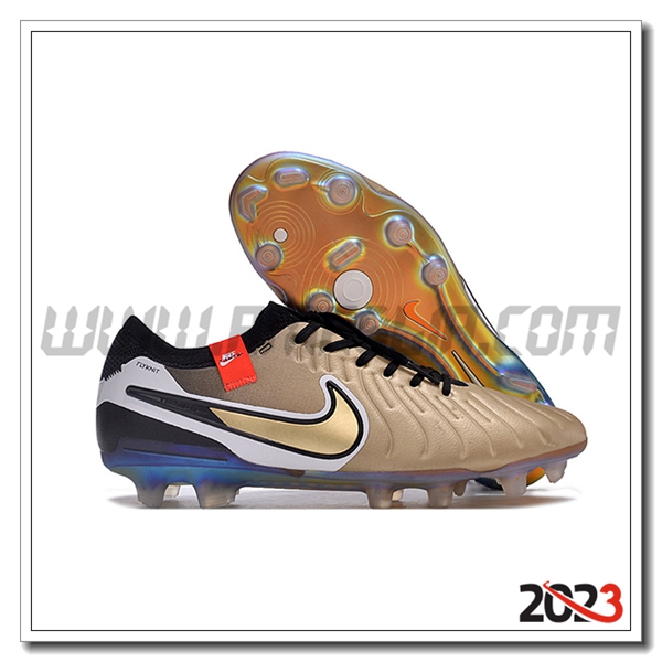 Nike Scarpe Da Calcio Tiempo Legend X Elite FG Marrone/Bianco/Nero