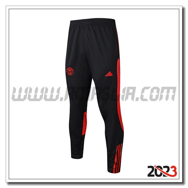 Pantaloni Da Allenamento Manchester United Nero 2023 2024 -08