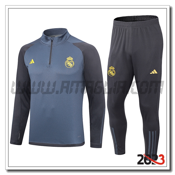 Tuta Allenamento Real Madrid Grigio 2023 2024 -02