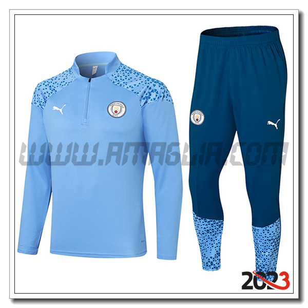 Tuta Allenamento Manchester City Blu 2023 2024 -03