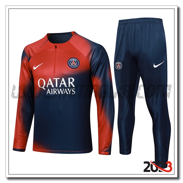 Tuta Allenamento PSG Rosso/Blu 2023 2024 -02