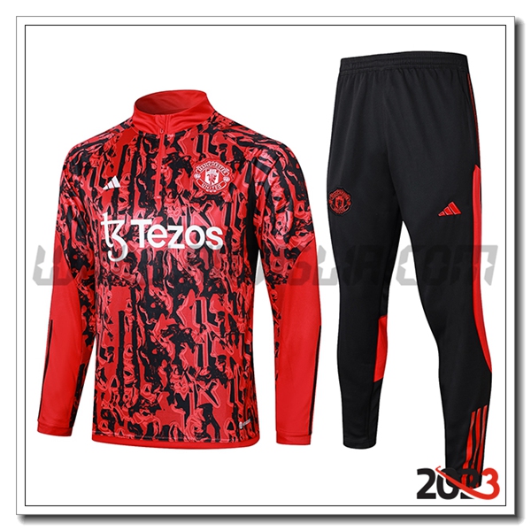 Tuta Allenamento Manchester United Rosso 2023 2024 -03