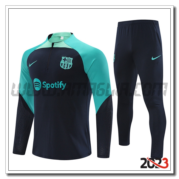 Tuta Allenamento FC Barcellona Blu 2023 2024 -03