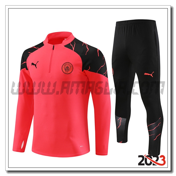 Tuta Allenamento Manchester City Rosso 2023 2024