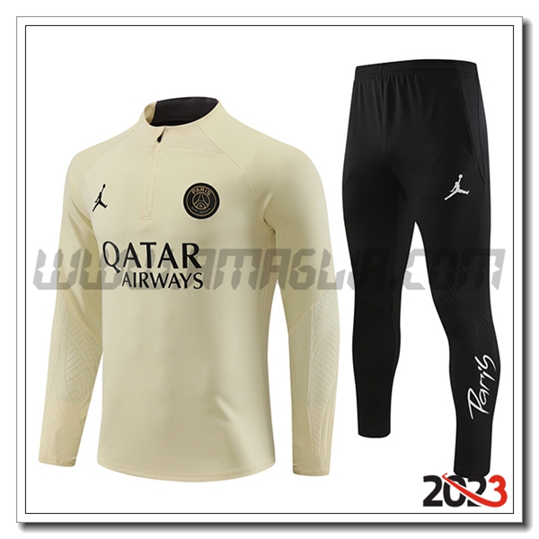 Tuta Allenamento PSG Giallo 2023 2024 -03