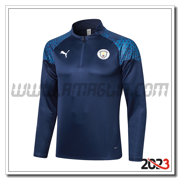 Felpa Allenamento Manchester City blu marino 2023 2024