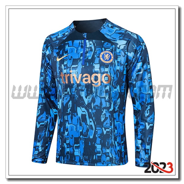 Felpa Allenamento FC Chelsea Blu 2023 2024