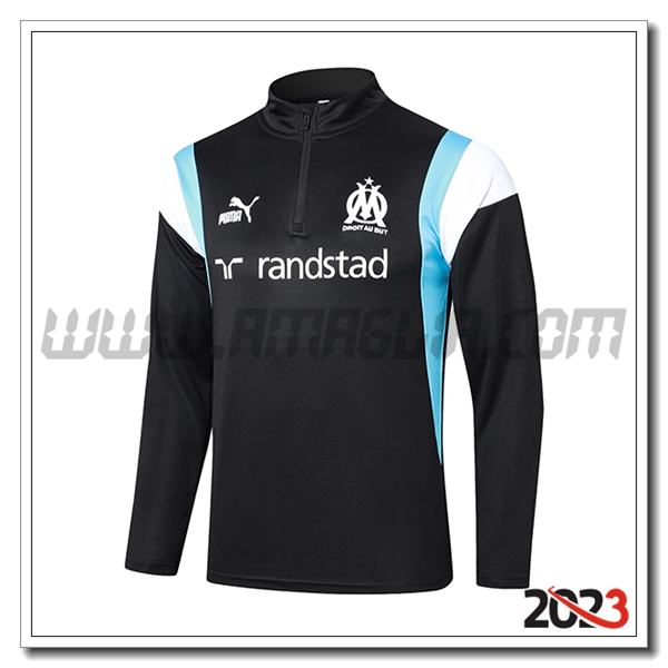 Felpa Allenamento Marsiglia Nero 2023 2024 -02