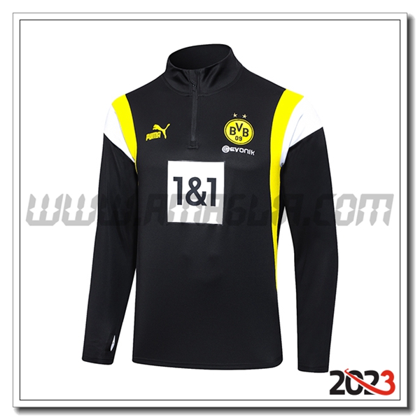 Felpa Allenamento Dortmund Nero 2023 2024 -03