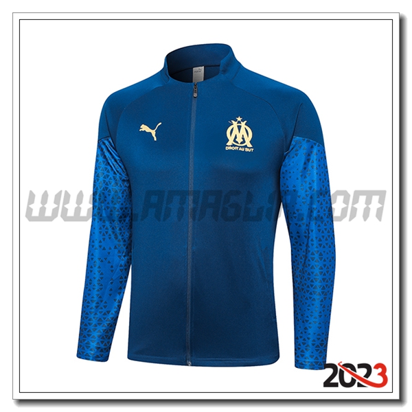 Giacca Calcio Marsiglia Blu 2023 2024
