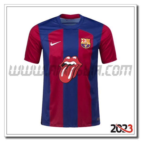 Maglia Calcio FC Barcellona x Rolling Stones 2023 2024