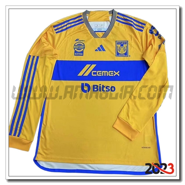 Prima Maglia Calcio Tigres UANL Manica lunga 2023 2024