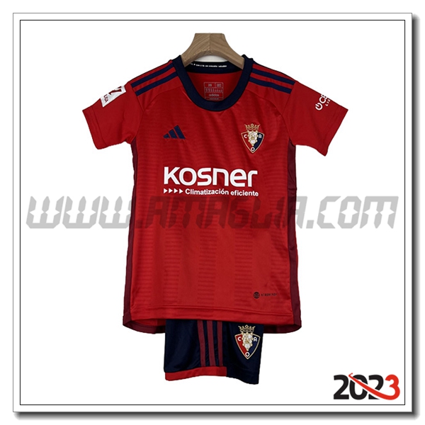Kit Maglia Atletico Osasuna Bambino Prima 2023 2024