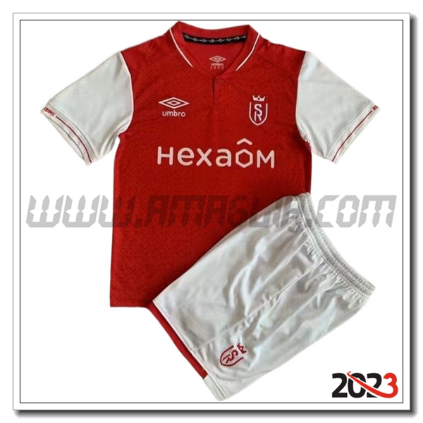 Kit Maglia Stade Reims Bambino Prima 2023 2024