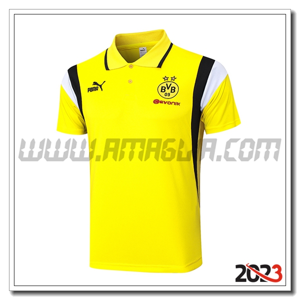 Maglia Polo Dortmund Giallo 2023 2024 -04