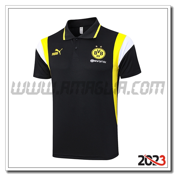Maglia Polo Dortmund Nero 2023 2024 -03