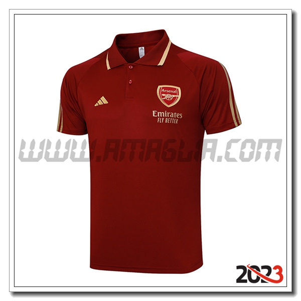 Maglia Polo Arsenal Rosso 2023 2024