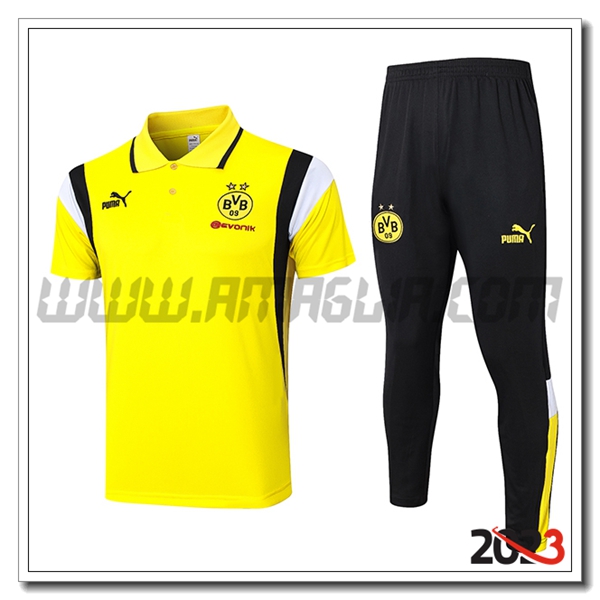 Kit Maglia Polo Dortmund Giallo 2023 2024 -02