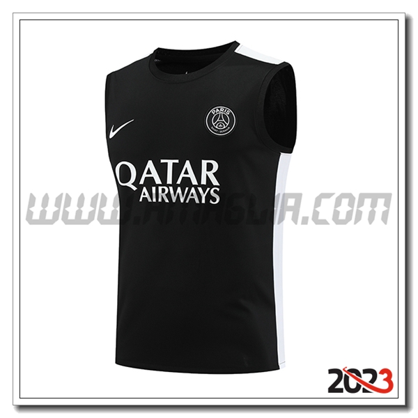 Canotta Allenamento PSG Nero 2023 2024 -04
