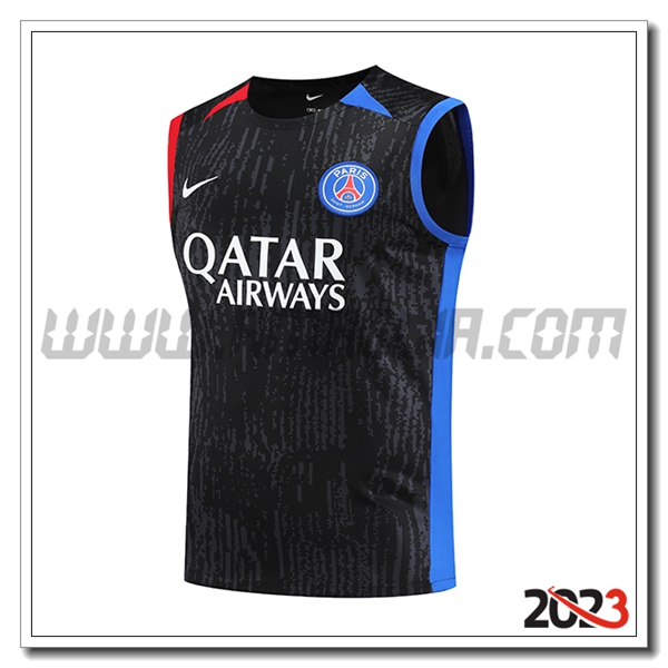 Canotta Allenamento PSG Nero 2023 2024 -03