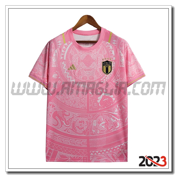 T Shirt Allenamento Italia Rosa 2023 2024
