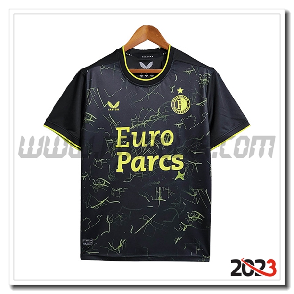 T Shirt Allenamento Feyenoord Nero 2023 2024