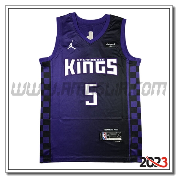 Maglia Sacramento Kings (FOX #5) 2023/24 viola/Nero