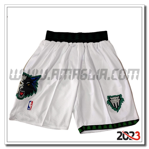 Pantalonicinis NBA Minnesota Timberwolves 2023/24 Bianco