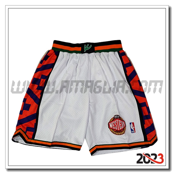 Pantalonicinis NBA American All-Star 2023/24 Bianco/Rosso