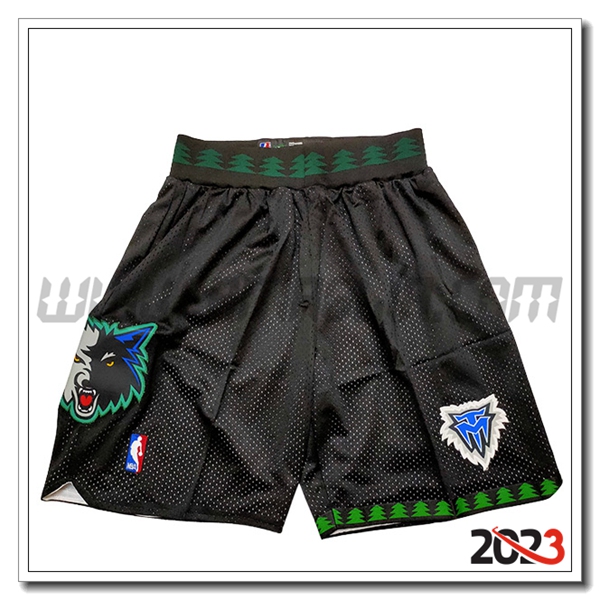 Pantalonicinis NBA Minnesota Timberwolves 2023/24 Nero