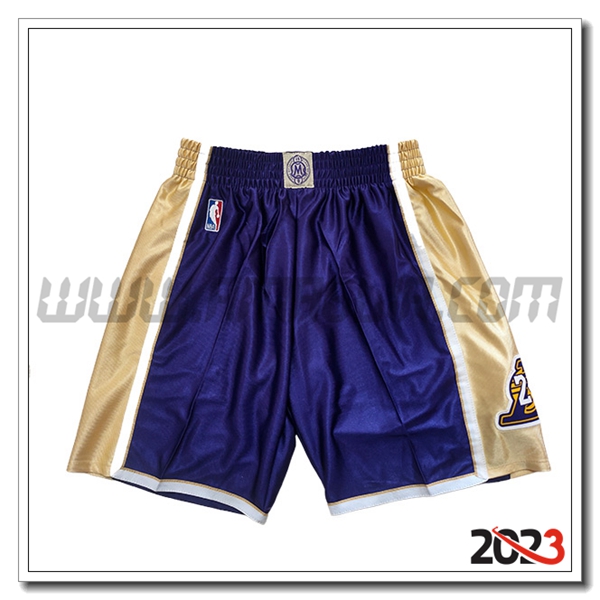 Pantalonicinis NBA Los Angeles Lakers 2023/24 Blu/Giallo -04