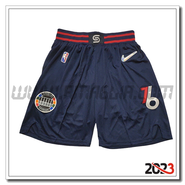 Pantalonicinis NBA Philadelphia 76ers 2023/24 Blu