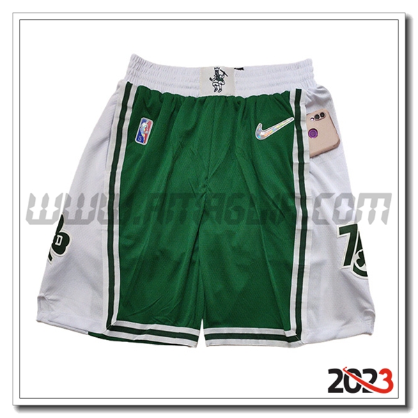Pantalonicinis NBA Boston Celtics 2023/24 Verde/Bianco