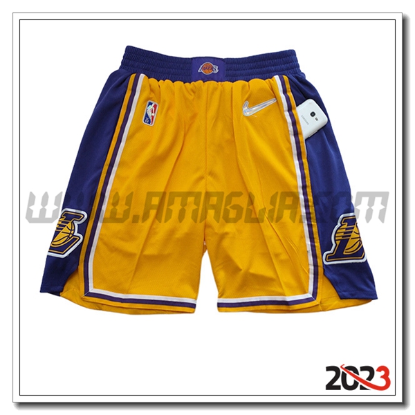 Pantalonicinis NBA Los Angeles Lakers 2023/24 Arancia/viola