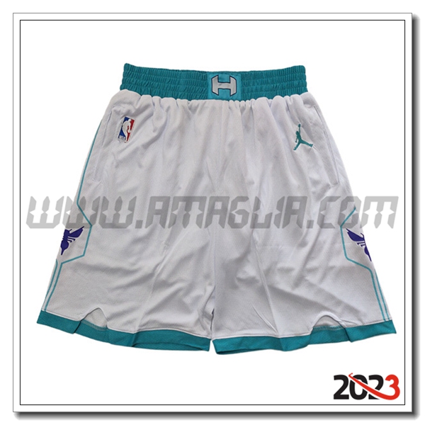 Pantalonicinis NBA Charlotte Hornets 2023/24 Bianco