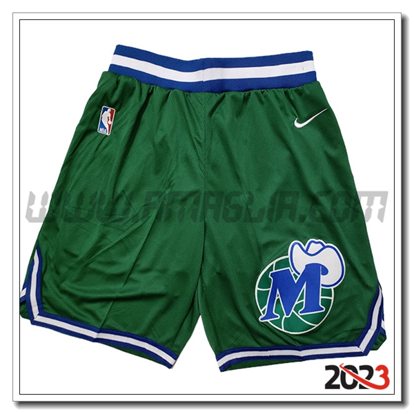 Pantalonicinis NBA Dallas Mavericks 2023/24 Verde