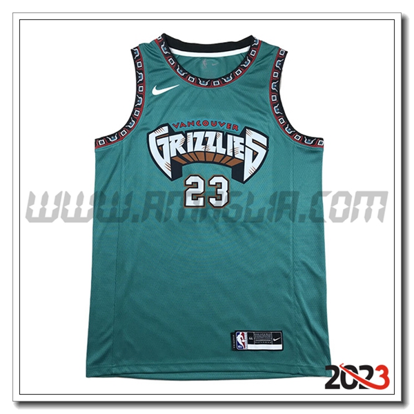 Maglia Memphis Grizzlies (Rosa #23) 2023/24 Verde