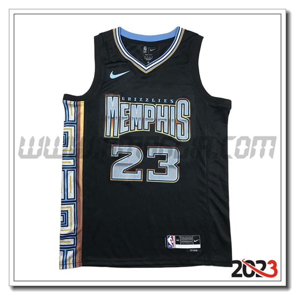 Maglia Memphis Grizzlies (Rosa #23) 2023/24 Nero