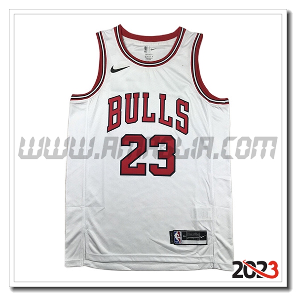 Maglia Chicago Bulls (JORDAN #23) 2023/24 Bianco -05