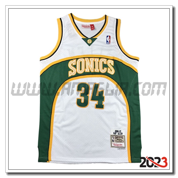 Maglia Oklahoma City Thunder (ALLEN #34) 2023/24 Verde/Bianco