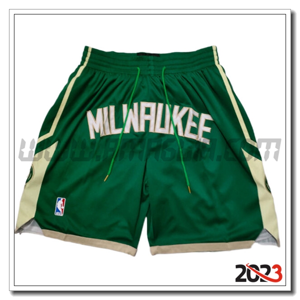 Pantalonicinis NBA Milwaukee Bucks 2023/24 Verde